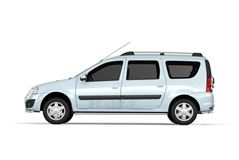 Рейлинги "Усиленные" (Серебристый муар) / LADA Largus c 2012